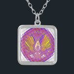 Colar Banhado A Prata Design de texto de logotipo colorido letra A<br><div class="desc">Bem-vindo ao Achempong Zazzle, o seu destino final para produtos de presente deliciosos e exclusivamente na moda! Nossa loja de compras online é um tesouro de designs encantadores, e estamos felizes em apresentá-lo a uma de nossas criações de destaque - os produtos de presente "Carta A, Design de texto de...</div>