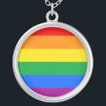 COLAR BANHADO A PRATA DESIGN DO GLBT PRIDE STRIPES<br><div class="desc">GlbtShirts.com Orgulho por Todos! Procure mais de 1.000 Orgulho gay,  Humor,  Igualdade,  Slang e Designs de Cultura. O Gay mais exclusivo,  Bi lésbica,  Trans,  Queer e Roupa intersexual na web. Você encontrará tudo de Gay a Z em http://www.GlbtShirts.com ENCONTRE-NOS EM: A WEB: http://www.GlbtShirts.com FACEBOOK: http://www.facebook.com/glbtshirts TWITTER: http://www.twitter.com/glbtshirts</div>