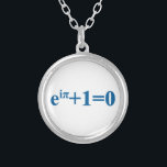 Colar Banhado A Prata Equação da matemática de Eular<br><div class="desc">Equação da matemática de Eular. A fórmula de Euler,  nomeada após Leonhard Euler,  é uma fórmula matemática na análise complexa que estabelece a relação profunda entre as funções trigonométricamente e a função exponencial complexa.</div>