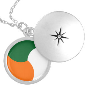 Colar Banhado A Prata Exército militar - Símbolo da bandeira da Irlanda