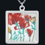 Colar Banhado A Prata Expressão de Flor II<br><div class="desc">Floral</div>