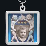 COLAR BANHADO A PRATA FLORENCE RENAISSANCE PEQUENOS ÂNGULOS MODELO DE FO<br><div class="desc">Magistratura italiana Elegante e clássica Florentine de Bottega della Robbia ( Florence - Itália ) .</div>
