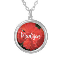 Foto do nome personalizado Orange Double Hibiscus