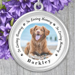 Colar Banhado A Prata Foto Personalizada De Cão Para Memória De Pet Pers<br><div class="desc">Honre seu melhor amigo com um colar personalizado de memórias fotográficas. Esta única lembrança de animais de estimação é o presente perfeito para você, sua família ou amigos prestarem tributo ao seu amado. Esperamos que o seu colar de fotos memoriais traga-lhe paz, alegria e memórias felizes. Cite "In Loving Memory"...</div>