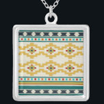 Colar Banhado A Prata Geometria do Sudoeste III<br><div class="desc">Padrões</div>