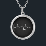 Colar Banhado A Prata Glutamato Monossódico MSG Fórmula química<br><div class="desc">Glutamato Monossódico MSG Molecular ~ Composto Orgânico De Fórmula Estrutural Química Do Esqueleto. A Globe Trotters é especializada em imagens idiossincráticas de todo o mundo. Aqui você encontrará Cartões de Saudação,  Cartões Postais,  Posters,  Mouséads e muito mais.</div>
