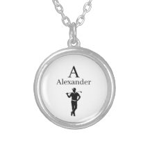 inicial do monograma nome marcador de bola de golf