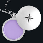 Colar Banhado A Prata Lavanda, Cor Sólida,<br><div class="desc">Lavanda,  cor sólida,  tom bonito de roxo.</div>