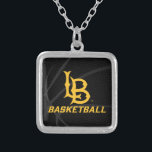 Colar Banhado A Prata Long Beach State Basball<br><div class="desc">Confira esses designs da Universidade Estadual da Califórnia em Long Beach! Mostre seu Orgulho Estadual da Califórnia com esses novos produtos da Universidade. Estes são os presentes perfeitos para o estudante de Long Beach, antigos alunos, família, amigo ou fã na sua vida. Todos esses produtos Zazzle são personalizáveis com seu...</div>