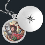 Colar Banhado A Prata Love Western Cowgirl Keepsasasaklace<br><div class="desc">Crie uma memória duradoura com um colar de manutenção prateado. Personalize este colar com a sua própria fotografia.</div>