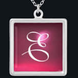 Colar Banhado A Prata Monograma de Gem Ruby Vermelho Rosa<br><div class="desc">Design único e elegante com gemstone. Modelagem e renderização de enfermeiras muito precisas no 3D Studio Max por parte de Búlgaro Lumini .Part da série Hyper Talismans.</div>