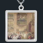 Colar Banhado A Prata O casamento de Edward VII<br><div class="desc">O casamento da escola inglesa de 1841-1910) príncipes de Gales de Edward VII (à princesa Alexandra (1844-1925) capela Windsor de Dinamarca, St George, situado o 7 de março de 1863 em um colecção privada. O o casamento de 1841-1910) príncipes de Gales de Edward VII (à princesa Alexandra (1844-1925) capela Windsor...</div>