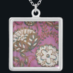 Colar Banhado A Prata Ornamento radiante I<br><div class="desc">Floral</div>