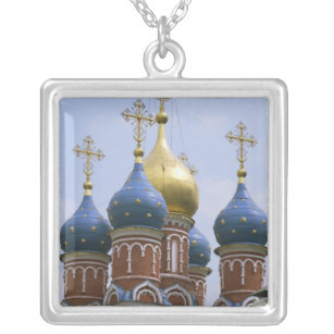 Colar Banhado A Prata Parte superior da igreja ortodoxo russo em Rússia