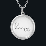 Colar Banhado A Prata Piperina Piperina, Piperina, Fórmula Química Molec<br><div class="desc">Piperina-Pimenta-Preta Molécula ~ Composto Orgânico De Fórmula Estrutural Química Por Esqueleto. A Globe Trotters é especializada em imagens idiossincráticas de todo o mundo. Aqui você encontrará Cartões de Saudação,  Cartões Postais,  Posters,  Mouséads e muito mais.</div>