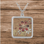 Colar Banhado A Prata Praça de espiral Dourada/vermelha<br><div class="desc">Faça uma declaração audaciosa com este colar prateado prateado com um design de ouro em greve e rolo vermelho. Artístico,  moderno e cheio de talento — perfeito para vestir qualquer aparência. Uma bela ideia de presente para ela ou um complemento à sua própria coleção de joias.</div>