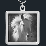 Colar Banhado A Prata Retrato Cavalo V<br><div class="desc">Animais</div>