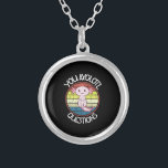 Colar Banhado A Prata Retro 90 You Axolotl Questiona Vintage Sunset<br><div class="desc">Retro 90 You Axolotl Questiones Vintage Sunset Aguda, axolotl, amante, presente, kawaii, vintage, sunset, retro, axolotl fish, aspas, memes, presentes Engraçados Axolotl T-shirt Cute Axolotl, Vintage Sunset com Axolotl,  Você pergunta Axolotl</div>
