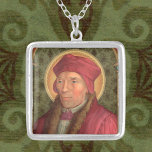 Colar Banhado A Prata Rua. John Fisher (SAU 025)<br><div class="desc">Menos conhecido pelo público do que sua Rua de mártir contemporânea e colega. Thomas More com quem compartilha um banquete dia, Ruas. John Fisher (1469-1535) foi, talvez, o mais famoso teólogo inglês de seu dia. Foi executado por Henrique VIII por se recusar a sancionar o divórcio do Rei de Catherine...</div>