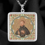 Colar Banhado A Prata Rua. Peter Claver (BK 058)<br><div class="desc">Peter Claver (1580-1654) era um padre jesuíta e missionário espanhol. Em 1610, a Rua Peter voluntariou-se para servir no Novo Reino de Granada nas Américas, que englobava o Panamá, a Colômbia e a Venezuela atuais. Lá trabalhou durante 40 anos ministrando escravos à chegada a Cartagena, um grande polo no comércio...</div>