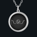 Colar Banhado A Prata Shi Kana Shrug Emoticon ¯\_ ㋛_/ movimento Japonês<br><div class="desc">Engraçado Geek Humor Kaomoji Shi Kana Encolhendo Emoticons Japoneses - Marca de Texto de Arte ASCII. A Globe Trotters é especializada em imagens idiossincráticas de todo o mundo. Aqui você encontrará Cartões de Saudação,  Cartões Postais,  Posters,  Mouséads e muito mais.</div>