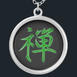 Colar Banhado A Prata Símbolo japonês da caligrafia do Kanji do zen<br><div class="desc">Para mais goste disto, visita Sobre este design: O Kanji é os caráteres chineses logográficos (ou ideaographic) adotados que são usados no sistema de escrita japonês moderno. O termo japonês "kanji" para os caráteres chineses significa literalmente de "caráteres Han" e é o mesmo termo escrito na língua chinesa a referir...</div>