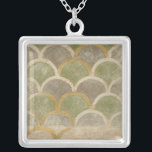 Colar Banhado A Prata Stone Azulejo por Chariklia Zarris<br><div class="desc">O que parece uma pintura da sua rua de pedra cobblestone favorita é realmente um design de pedra criado por Chariklia Zarris. Os tons de terra mudada do design de azulejo de pedra imploram que olhem para eles e contemplem os mistérios do mundo. Ou, pelo menos, eles vão implorar à...</div>