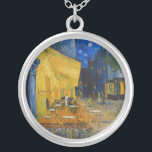 Colar Banhado A Prata Vincent van Gogh - Cafe Terrace à Noite<br><div class="desc">Cafe Terrace no Place du Forum na Noite - Vincent van Gogh,  1888</div>
