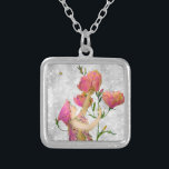 Colar Banhado A Prata *~* Vintage AP40 Flores Prata Rosa Fada<br><div class="desc">FAIRY FLOWER SQUARE NECKLACE (ID de pesquisa AP40 para designs semelhantes em vários produtos - FAIRY de Vintagem da Estrela da Lua de Prata - NECKLACE QUADRADO. * Glitter Retroativo Romântico com Vintagem Retroativa e FLOWER de Tinta Pequena e um pouco de FAIRY debaixo da rosa doce Abaixadores em forma...</div>