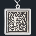 Colar Banhado A Prata Vintage Monograma F Art Nouveau - Letra<br><div class="desc">Art nouveau Letters - Monogramas do Movimento Artes e Artesanatos Esta letra F é um adorável monograma robusto criado em 1901 e publicado num conjunto de livros. O monograma F é rodeado por um maravilhoso padrão de videira desenhada à mão, muito no estilo dos padrões art nouveau no estilo, que...</div>