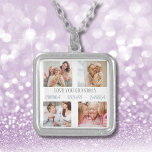 Colar Banhado A Prata Vovó Grande Filhos Colagem Fotográfica Collage Nec<br><div class="desc">Nossa AMA GRANDMA Photo Collage é mais do que um presente; é uma narrativa de amor,  riso e legado. Personalize com os nomes dos netos e suas fotos favoritas para criar um guardião que será precioso para sempre. Nada diz "Eu te amo" como uma coleção de memórias compartilhadas.</div>