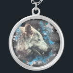 Colar Banhado A Prata *~* Wolf Totem Blue Abstrato Polyester Boho Round<br><div class="desc">JEWELRY WITH INTENTION (R) - Colar de joias melhorado de forma enérgica, redondo e dourado revestido por película. * Round Silver plantou Boho Bohemian Native American Tribal Shaman SILVER PLATED ROUND NECKLACE Artístico e abstrato Wolf Totem. Como curador de energia espiritual a distância profissional desde 2001, aprendi, desenvolvi e utilizei...</div>