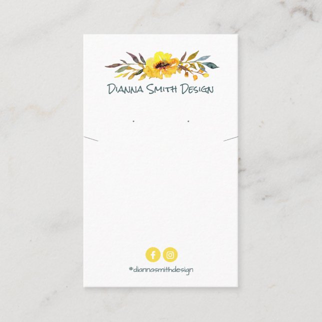 Colar Branco Amarelo E Reservatório De Cartão (Frente)