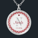 Colar das Damas do Monograma<br><div class="desc">Monograma Senhoras Necklace Faz um presente perfeito de festa de casamento, aniversário, Dia de os namorados, ou só por causa de presente. Atualizar informações para refletir suas próprias informações.</div>