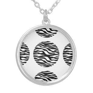 Colar de Bolinhas de Impressão Zebra