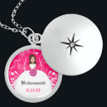 Colar de Cabelo Marrom Comprido Fuchsia Bridesmaid<br><div class="desc">Colares de Manutenção Escolha Término Dourado Prateado Prateado ou Personalizado Personalizado Único Silver Silver Silver!Colares de Festas de casamento de Presença de Natal - para alterar a cor de fundo - clique em personalizar - clique em editar - escolha a última ferramenta no menu suspenso e escolha entre uma das...</div>