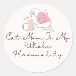 Colar de Gato é Minha Personalidade Adesivo