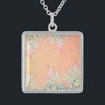 Colar De Prata Esterlina Fractal de espuma de Primavera de pêssego<br><div class="desc">Fractal de espuma de Primavera de pêssego

Sinta-se livre para adicionar suas próprias palavras e/ou fotos a este item,  ou alterar a cor de fundo,  por meio das ferramentas de personalização de excelentes do Zazzle.  Este design também está disponível em muitos outros produtos. Obrigados para passar! Deus abençoe!</div>