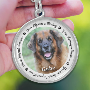Colar De Prata Esterlina Impressões Personalizadas de Foto de Cão Pet Memor