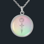 Colar De Prata Esterlina *~* Mulher do Massage - Lua Sun Nirvana Yoga Reiki<br><div class="desc">Arredondar o colar de Nova Era Espiritual Metafísico de Silver. * Aumento de energia - símbolo de geometria sagrada do coSMIC Eethial COSMIC - Pastel macio - que mostra o caminho para Iluminismo e Nirvana. Vocês notarão que este design pode se comunicar com vocês em um nível muito profundo. O...</div>