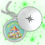 Colar De Prata Esterlina Serenity Cottagecore Mushroomcore |<br><div class="desc">Toadstools,  cogumelos e cottagecore para amantes da natureza,  este cogumelo fofo,  design de cottagecore,  monograma para permitir que você mude o texto amarelo da Serenidade Blossom para qualquer coisa que você escolher. Belo colar de prata esterlina.</div>