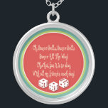 colar de sinos de bunco<br><div class="desc">Esta design gráfica retrorcolorida pode ser cantada com a melodia "Jingle Bells" Faça um presente ou prêmio de excelente para o jogador de bunco em sua vida.</div>