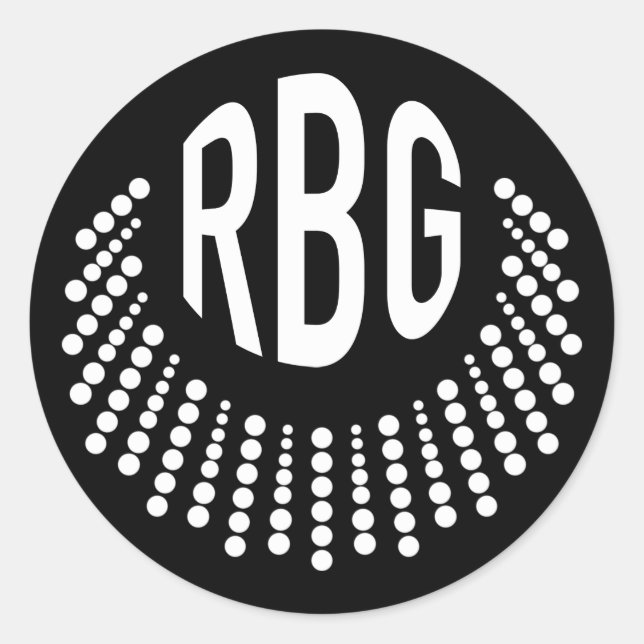 Colar Discordante RBG | Autocolantes (Frente)