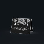 Colar dobrada da jóia do diamante dos cartões de<br><div class="desc">Este obrigado que DOBRADO adorável você carda é perfeito para agradecer a seus convidados para os presentes trouxeram, ou mesmo apenas para sua empresa em seu evento. Aperfeiçoe para um chá de fraldas ou uma festa de aniversário! Estes são completamente customizáveis e o poema pode ou ser removido completamente simplesmente...</div>
