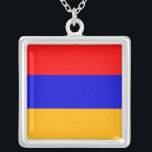 Colar Elegante com Bandeira da Armênia<br><div class="desc">Adicione um toque de orgulho armênio à sua coleção de joias com nosso colar exclusivo com a bandeira da Armênia! Feito com muita atenção aos detalhes, este colar é mais do que um cúmplice; é uma celebração do rico patrimônio e orgulho cultural da Armênia. O elegante pingente mostra a vibrante...</div>