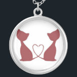 Colar gêmea dos gatos do amor<br><div class="desc">Colar gêmea dos gatos</div>