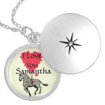 Eu te amo zebra personalizada