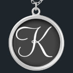 Colar Pendente Personalizado do Monograma do K<br><div class="desc">Colar Personalizado do Monograma.</div>