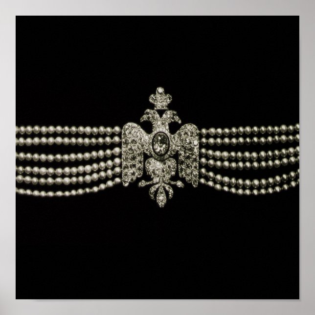Colar Rosa Cartier ~ Impressão / Poster (Frente)