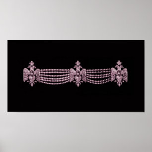 Colar Rosa Cartier ~ Impressão Poster